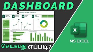 How to create a Dashboard in Excel in Tamil [upl. by Anaeel]