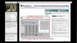 DynoChem Fast easy fluid properties calculations for solvents and mixtures including VLE and VLLE [upl. by Erde309]