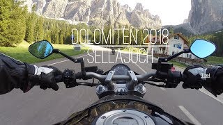 YAMAHA MT01 Pass driveway Sellajoch Dolomiti [upl. by Paterson]