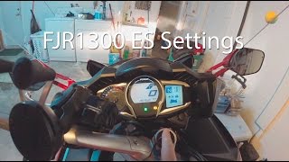 Adjusting the Yamaha FJR1300 ES Suspension And Throttle Settings [upl. by Barhos]