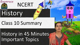 Summary for NCERT Class 10 History in 45 Minutes  Important Topics  English  CBSE [upl. by Maram]