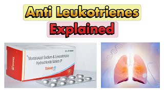 Therapy for Asthma Anti Leukotrienes Montelukast Zafirlukast amp Zileuton [upl. by Igic46]