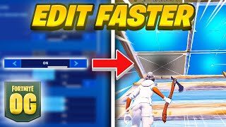 How To Edit FASTER on Controller In Fortnite OG Get Better Mechanics [upl. by Elodia186]