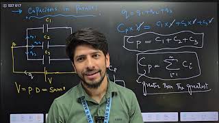 CAPACITORS lec6  series amp parallel  12th PHYSICS  CBSE  JKBOARD  JEENEET 2025 [upl. by Alesiram]