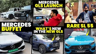 What’s new in the new GLS  Mercedes GLS Launch  Rare SL 55 🔥  Mercedes buffet [upl. by Llerehc]