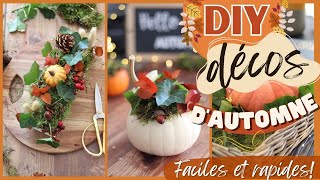 DIY DÉCO AUTOMNE 🍂 I Faciles pas chers et super rapides [upl. by Bang]