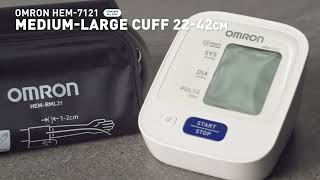 OMRON HEM7120 and HEM 7121 BASIC BLOOD PRESSURE MONITOR  Smart Wellness [upl. by Yelraf]