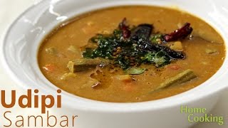 Udupi Style Sambar  Sambar Recipe [upl. by Auhs683]