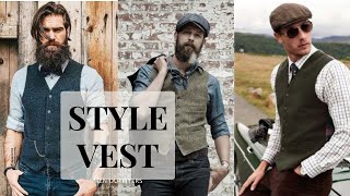 How to wear a vest  Men Waistcoat Outfit Ideas  Men Outfiters [upl. by Llorre226]