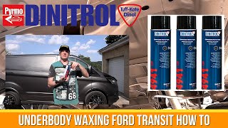 Underbody Waxing Ford Transit Custom Sport  Rust Proofing How To [upl. by Grefer]