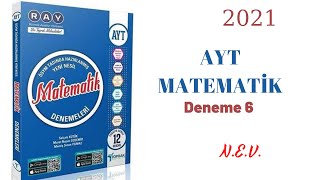 TOPRAK YAYINLARI AYT MATEMATİK 6DENEME ÇÖZÜMLERİ [upl. by Hessney350]