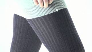 UK Tights  Oroblu Megan Wool and Cotton Ribbed Tights [upl. by Lancaster]