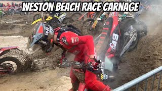 Weston Beach Race Carnage 2023 WBR [upl. by Armmat717]