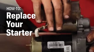 AutoZone Car Care How to Replace Your Starter [upl. by Adnohsirk]