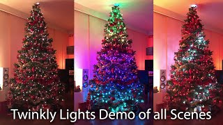 Twinkly lights demo  All effects 800 lights Christmas tree demonstration [upl. by Genevieve]