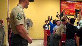 Marine Recruits Arrive at MCRD [upl. by Aevin]