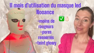 11 mois de masque led Nooance avantaprès avis bon plan et Code promo [upl. by Averell]