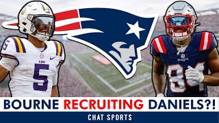 Patriots Rumors Kendrick Bourne RECRUITING Jayden Daniels To New England  Matt Judon SOUNDS OFF [upl. by Oirottiv]