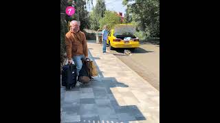 Taxi Driver Demands Tip from Elderly Passenger shorts [upl. by Annayd]