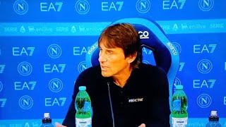 Antonio Conte conferenza stampa postpartita NapoliMonza20quotSono soddisfatto della partita [upl. by Nnodnarb]