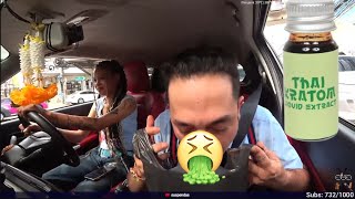 Suspendas gets sick in the car pukes [upl. by Yecies]