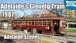 Glenelg Tram in 1987 cab view Adelaide amp Glenelg sights glenelg [upl. by Ilat]