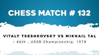 Vitaly Tseshkovsky vs Mikhail Tal • 46th  USSR Championship 1978 [upl. by Ullman]