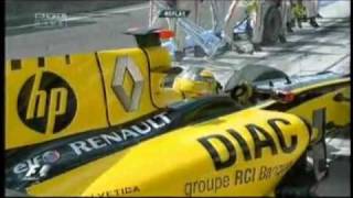 Kubica vs Sutil pit stop Crash Hungary 2010 [upl. by Tecil666]