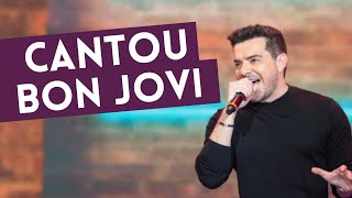 Belutti dupla de Marcos canta Bon Jovi no Faustão quotImpressionantequot [upl. by Griswold]