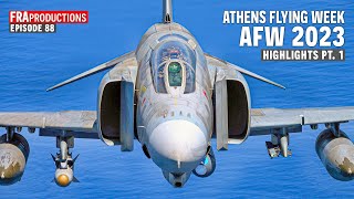 Athens Flying Week 2023 HIGHLIGHTS 1 F4 Phantom T2 Mirage Rafale Tornado [upl. by Eanod]