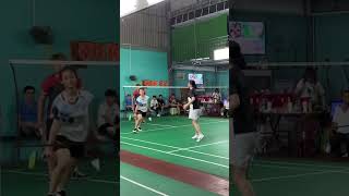 nice net shot thanhnambadminton badminton trickshots [upl. by Ylas479]