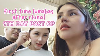 RHINO UPDATE 9th Day PostOp  Sama Kayo Sa Amin  Karenn C [upl. by Travers]