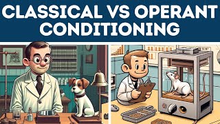 Operant vs Classical Conditioning Explained in 3 Minutes [upl. by Introc]