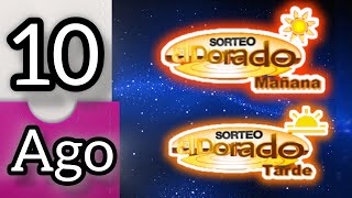 Resultado SORTEO EL DORADO MAÑANA Y TARDE Sabado 10 de Agosto del 2024 [upl. by Ynnelg]