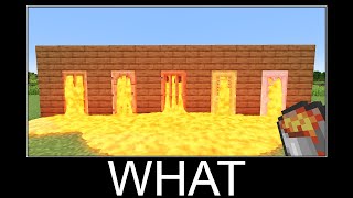 Minecraft realistic wait what meme Lava Water Slime 472 [upl. by Assen]