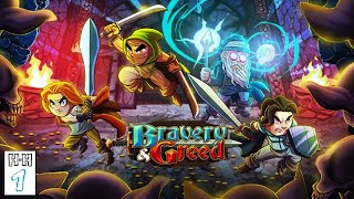 BRAVERY AND GREED Gameplay Español  Roguelike en 2d bastante chulo  coop con Xus [upl. by Rossy]