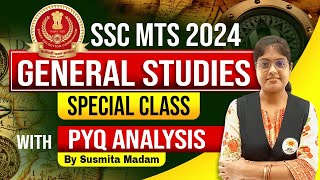 SSC MTS 2024  General Studies Class  PYQ Analysis by Susmita Madam  BSSEI Competitive [upl. by Ardnoek780]