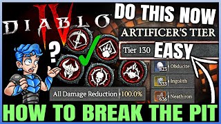 Diablo 4  Dont Miss THIS  Free Pit 100 On ANY Class amp Easy Masterworking  New Tricks amp Guide [upl. by Mariquilla]