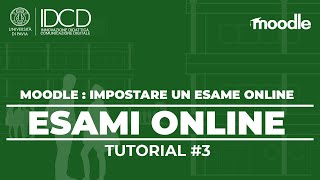 ESAMI ONLINE 3  Impostare un esame in Moodle KIRO  Università di Pavia [upl. by Brant]