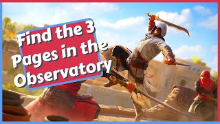 How to Find the 3 Pages in the Observatory Tales of Baghdad Quest Guide in Assassins Creed Mirage [upl. by Sabelle]