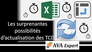 EXCEL  Les surprenantes possibilités dactualisation des TCD [upl. by Kirat]