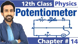 Potentiometer in Urdu Hindi  12th Class Physics  Chapter  13 [upl. by Merrie]