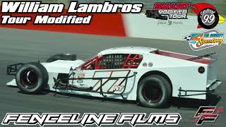 William Lambros Smart Modified Tour Cardinal 99 Tri County Speedway 2024 [upl. by Nylkaj]