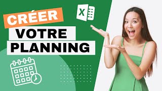 Comment créer un PLANNING hebdomadaire avec EXCEL  Tutoriel complet [upl. by Acinna]