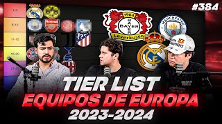 PODCAST DE PADILLA 384 — TIER LIST MEJORES EQUIPOS DE EUROPA 20232024 [upl. by Adall460]