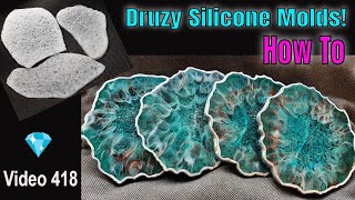 Using Polymer Clay for Druzy Silicone Molds [upl. by Analaj]