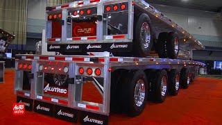 2022 Manac Flatbed Trailer Alutrec Couture Express Way  Walkaround video  ExpoCam 2021 [upl. by Spooner]