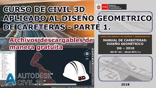 CIVIL3D APLICADO AL DISEÑO GEOMÉTRICO DE CARRETERAS  Parte 1 Introducción puntos y superficies [upl. by Arze]