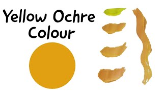 Yellow Ochre Colour  How To Make Yellow Ochre Colour  Colour Mixing [upl. by Antonius]