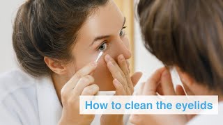 How to clean the eyelids for blepharitis treatment [upl. by Iveel]